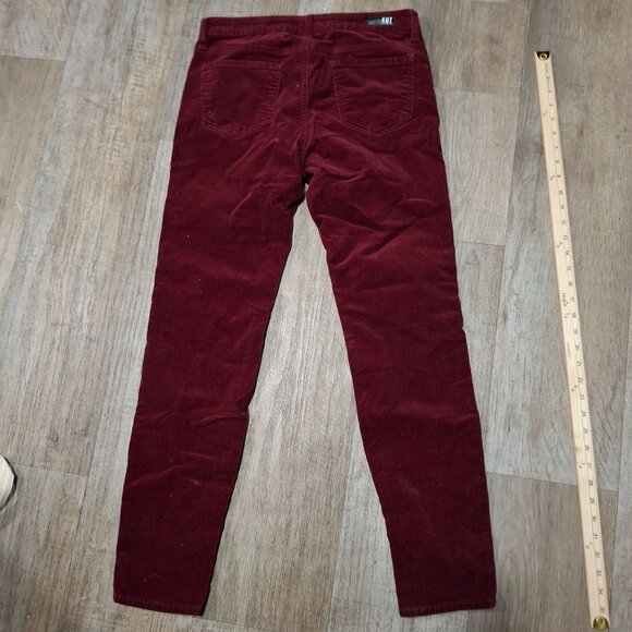 Kut From The Kloth Burgundy Corduroy Jeans 10 Skinny Stretch - Picture 2 of 8